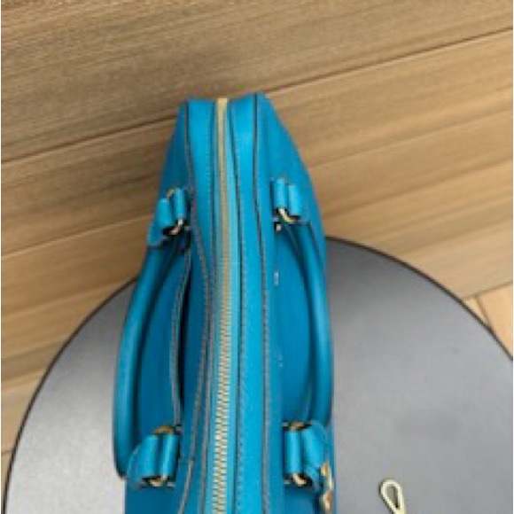 Michael Kors TURQUOISE leather satchel - Picture 6 of 9
